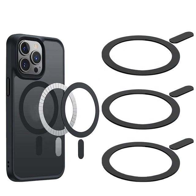 FOR magsafe Mgnetic Rings for magsafe Magnetic Sticker It Is Used for Accurate Positioning Outside the Box Black Fashion