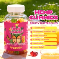 Vente flash : Gummies à l'huile de graines de chanvre biologique avec vitamine B, bonbons à l'extrait de chanvre pour soulager le stress, favoriser le sommeil et l'énergie