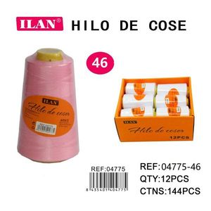 Filo da cucito Ilan 2750 M colore rosa per macchine da cucire e cucito a mano - Product Image 3
