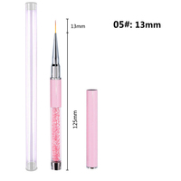 Lot de pinceaux à ongles en nylon multi-tailles avec manche métallique pour usage professionnel – Vente en gros