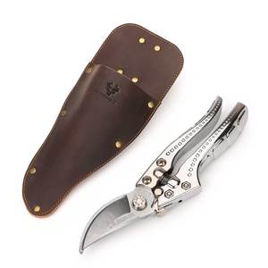 Étui à ciseaux en cuir HUMERPAUL, outil portable en cuir de vache, sac de rangement pour pinces de jardinage et d'horticulture, pochette vintage pour la taille - Product Image 1