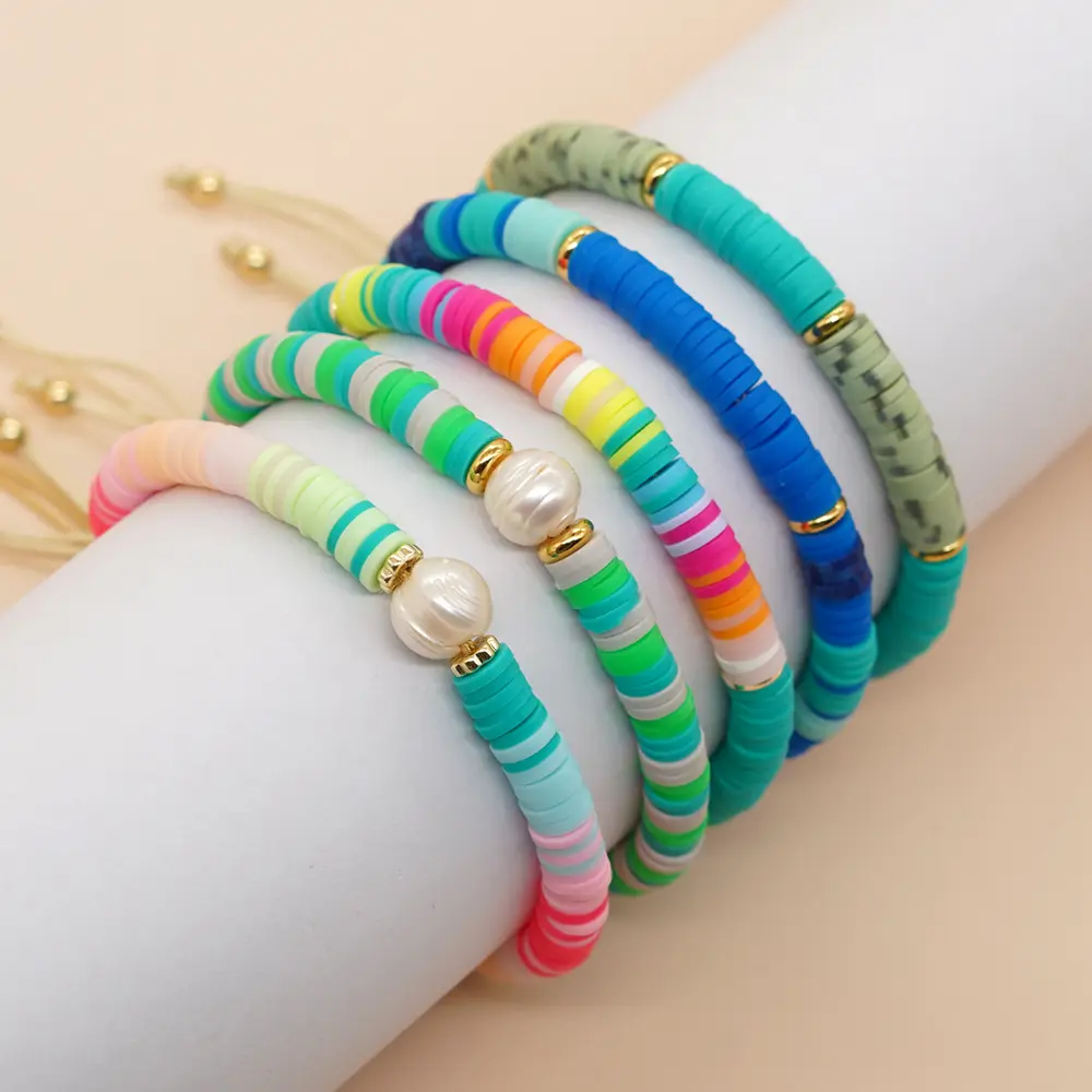 Go2boho 멕시코 다채로운 헤이시 페르시 팔찌 세트 여성 Pulsera 보석 패션 Boho 수제 우정 문자열 진주 팔찌