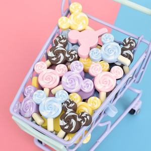 Cabochons en résine colorés en forme de sucettes de dessin animé pour accessoires de pince à cheveux DIY - Product Image 4