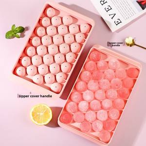 Caja para hacer hielo con tapa para refrigerador doméstico, molde para hacer cubos de hielo esféricos caseros. - Product Image 4