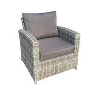 Ensemble de meubles de patio en rotin, canapé chauffant en osier avec barbecue au propane, table de foyer au gaz en acier inoxydable pour les repas de jardin