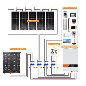 Sistema Solar Fuera de la Red Residencial de 5KW, Conjunto Completo Estándar de Montaje en Pared con Batería y Comunicación CAN - Product Image 3