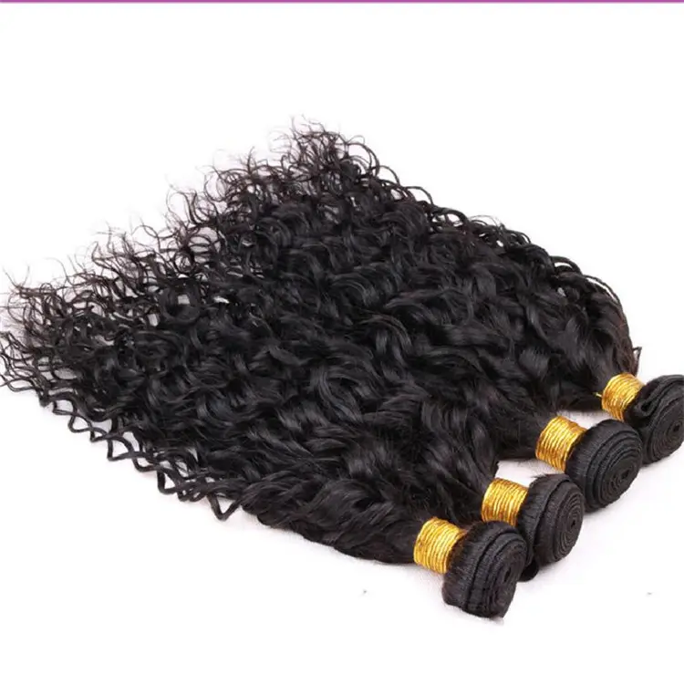 安いブラジルのキンキーカーリーウェーブヘア横糸100% 人毛織りナチュラルカラーヘアバンドル
