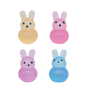 High Quality TPR Maltose Beads Easter Rabbit Pressure Release Promotional Gift Decompression <b>Squeeze</b> Toys for Kids and Adults - Product Image 4