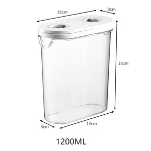 Hộp Đựng Ngũ Cốc Bằng Nhựa Yiwu, Hộp Đựng Thực Phẩm Nhà Bếp, Ngũ Cốc, Gạo - Product Image 6