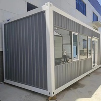 Petit hangar de luxe de 40 pieds flatpack mobile maison modulaire préfabriquée maisons en conteneurs préfabriquées