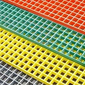 Rejilla de Fibra de Vidrio Moldeada de Malla Fina GRP, Rejilla de FRP para Pasarelas con Superficie Granulada Antideslizante, Gran Venta - Product Image 5