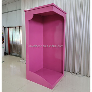 Nuovo arrivo vendita calda moderna cabina telefonica in metallo bianco Video <span class=keywords><strong>libro</strong></span> Stand per eventi e decorazione del partito sfondo - Product Image 6