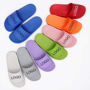 Custom Logo Slippers Slides Embossed Logo Custom Anti Slip Slides Slipper Sport Slides Personal Logo PVC <b>EVA</b> Design - Product Image 1