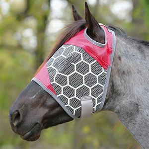 Masque anti-mouches pour chevaux, protège-oreilles, protection contre les insectes, équipement équestre d'extérieur, sangles réglables, ajustement sécurisé, sangles pour gestionnaires d'écuries - Product Image 4