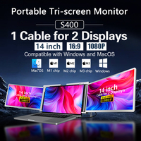 Nouveau Produit 2026 : Ordinateur Portable de Jeu Business 14 Pouces à Double Écran IPS 1080p, Portable avec Triple ou Double Rétroéclairage LED, USB Type-C