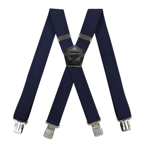 Tirantes Elásticos para Hombre, de Alta Calidad, Ajustables, en Forma de X, con Diseño de Grano de Maíz, 3.8 cm de Ancho, 4 Clips - Product Image 6