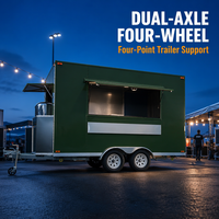 Remorque alimentaire personnalisée Truth avec cuisine complète entièrement équipée, cuisine mobile pour café, pizza, crème glacée et restauration rapide