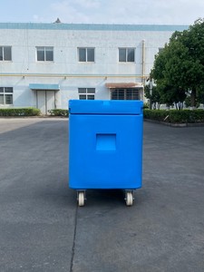 Hộp đá khô làm mát máy làm lạnh hộp làm mát Băng Thùng ngực có bánh xe-Bảng điều khiển năng lượng mặt trời cách nhiệt thiết kế hiện đại công suất lớn - Product Image 5