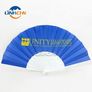 Abanico de mano de tela con palos de plástico de nuevo estilo como regalo - Product Image 3