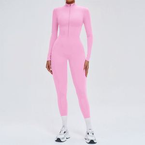Nuevo Mono Deportivo de Manga Larga con Cierre, Leggings de Alta Resistencia para Fitness, Gimnasio, Yoga, para Mujer - Product Image 6