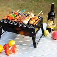 Cahier Pliant Barbecue À Charbon De Bois Portable Pliable Barbecue De Table En Acier Inoxydable