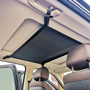 Organisateur de rangement multifonctionnel à double couche pour le <span class=keywords><strong>plafond</strong></span> de la <span class=keywords><strong>voiture</strong></span> <span class=keywords><strong>Filet</strong></span> de chargement Maille intérieure au-dessus du toit Sac porte-bagages - Product Image 3