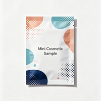 Sachets en aluminium personnalisés à trois soudures latérales, barrière lumineuse, résistants aux fuites, pour échantillons promotionnels de cosmétiques liquides
