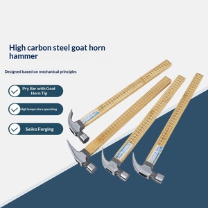 Household hammer wooden handle claw hammer high carbon steel non-slip <b>nail</b> hammer hammer hammer hammer hammer factory direct - Product Image 1