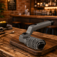 Brosse de nettoyage pour barbecue SEB en acier inoxydable rechargeable, tête réglable à 7 angles, rotation puissante pour le nettoyage des grilles de barbecue au charbon de bois