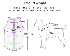 Chaquetas para Perros de Ocio Clásicas de Poliéster Impermeable Ecológico de Buena Calidad, Abrigo Cálido de Invierno para Perros Grandes - Product Image 4