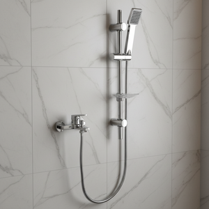 Mitigeur de douche mural thermostatique en laiton et acier inoxydable avec fonction pluie pour salle de bain - Product Image 3