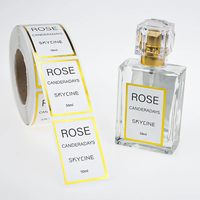 Étiquette adhésive cosmétique élégante, imperméable, de haute qualité, personnalisée OEM/ODM, pour emballage de boîte cadeau, feuille métallique premium