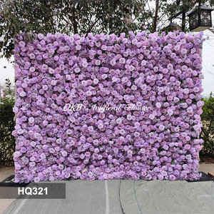 DKB Wholesale Artificial Beautiful 10X10ft Big Size 5d Pink Blush Flower Wall Wedding Decorations Backdrop - Product Image 3