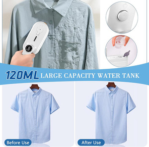 Portable Mini Travel Steam <strong>Iron</strong> 180 Degree Rotation <strong>8</strong> Mode Temperature Adjustment Wet/Dry Option Ceramic Hotel Household - Product Image 5