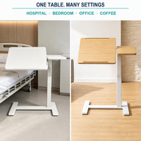 Base de bureau ergonomique pneumatique à colonne unique avec cadre en fer, table de travail inclinable pour hôpitaux et bureaux