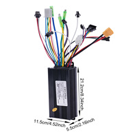 Kit de conversion de vélo électrique avec moteur à moyeu sans balais MTX 48V 500W, écran LCD, accélérateur, levier de frein, modification DIY sans batterie