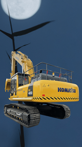 Excavateur PC400-7-8 Komatsu d'occasion à vendre, 40 tonnes, grande capacité, noyau en bon état, moteur, boîte de vitesses, pompe à engrenages - Product Image 5