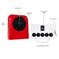 Unit AC Mini Split 9600btu DC12V/24V Kompresor Scroll Hemat Energi Senyap Universal untuk Mobil, AC Parkir Otomatis untuk Pekerja Lapangan