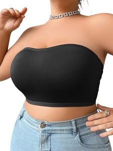 <span class=keywords><strong>Reggiseno</strong></span> <span class=keywords><strong>senza</strong></span> spalline traspirante e <span class=keywords><strong>senza</strong></span> cuciture con fibbia laterale sottile, <span class=keywords><strong>push</strong></span>-<span class=keywords><strong>up</strong></span>, a tinta unita, a copertura totale, modellante, per donne curvy, ideale per l'estate - Product Image 6