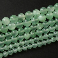 2025 vente chaude naturel vert clair persan Jade 6-10mm perles vert émeraude calcédoine maïs topaze Bracelet collier accessoires