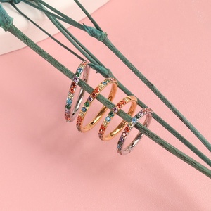 Piercing in Titanio <span class=keywords><strong>per</strong></span> Naso da Donna, Anelli con Zirconi Arcobaleno, Orecchini <span class=keywords><strong>Helix</strong></span>, <span class=keywords><strong>Anello</strong></span> Clicker <span class=keywords><strong>per</strong></span> Septum, Nuovi Gioielli <span class=keywords><strong>per</strong></span> Piercing - Product Image 3