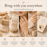 Pabrik Cincin Desainer 2026 Grosir Cincin Wanita Anel Paduan Logam Lapis Elektro Produsen Cincin Fashion Unik
