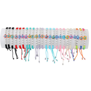 Bracciale a tubo con perline, regolabile, colorato, gioiello alla moda, regalo per donne e ragazze - Product Image 2