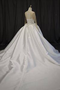 Vestidos de Novia de Fábrica China, Vestido de Novia de Lujo con Cuentas, Vestido de Novia Personalizado de Lujo con Perlas - Product Image 5