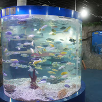 Aquarium rond en plastique acrylique de 4,5 L, écologique, de la marque Lucite, design personnalisé, pour poissons ornementaux