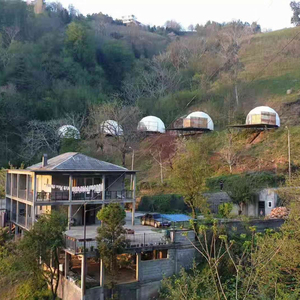 Per il tempo libero impermeabile <span class=keywords><strong>in</strong></span> PVC cupola geodetica <span class=keywords><strong>tenda</strong></span> Glamping <span class=keywords><strong>tenda</strong></span> per il <span class=keywords><strong>campeggio</strong></span> <span class=keywords><strong>in</strong></span> <span class=keywords><strong>montagna</strong></span> - Product Image 3