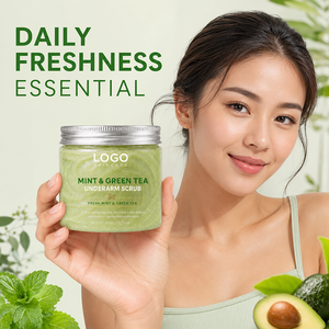 Soin Corporel Naturel Exfoliant Doux pour Nettoyer la Peau des Aisselles Rêches et Ternes, à l'Extrait de Menthe et de Thé Vert, Gommage Blanchissant pour les Aisselles ODM - Product Image 3