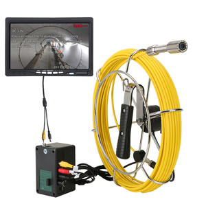 <span class=keywords><strong>Monitor</strong></span> de 7 ", 512HZ, endoscopio Industrial, Cable de 40M, 22mm, cámara de inspección de tuberías de alcantarillado, visión nocturna, IP68, DVR, localizador de tuberías y teclado - Product Image 5