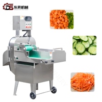 Cortadora de Verduras Automática Comercial de Acero Inoxidable, Máquina para Cortar Frutas, Raíces y Verduras en Cubos, Multifuncional