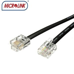 <span class=keywords><strong>Cable</strong></span> <span class=keywords><strong>Plano</strong></span> Telefónico MICROLINK 6p4c 6p2c de 4 <span class=keywords><strong>Hilos</strong></span> RJ14/UART, <span class=keywords><strong>Cable</strong></span> UTP CAT3 - Product Image 3